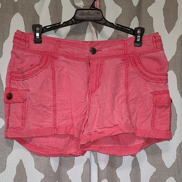 Maurices Coral Cargo Shorts for Women - Picture 1 of 4